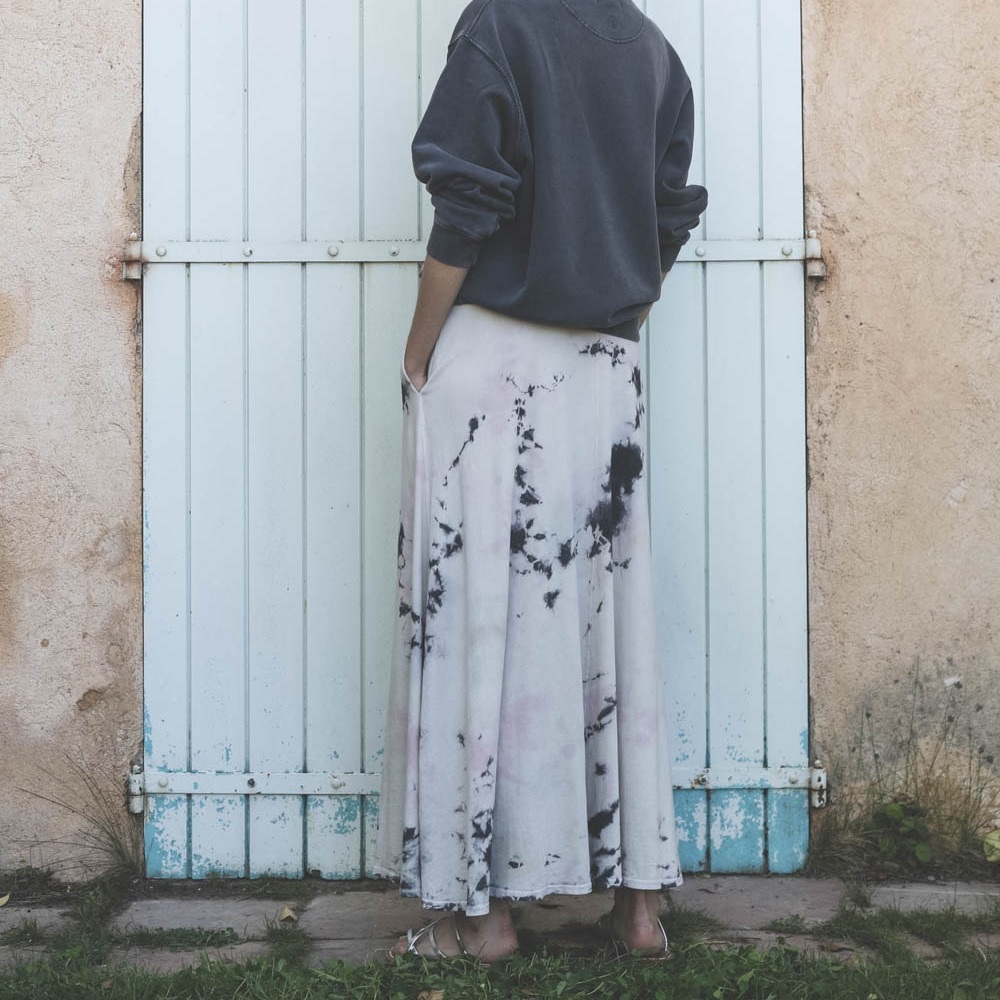 Raquel Allegra Pastel Angie Tie-Dye Maxi Skirt size 0 - Picture 5 of 13